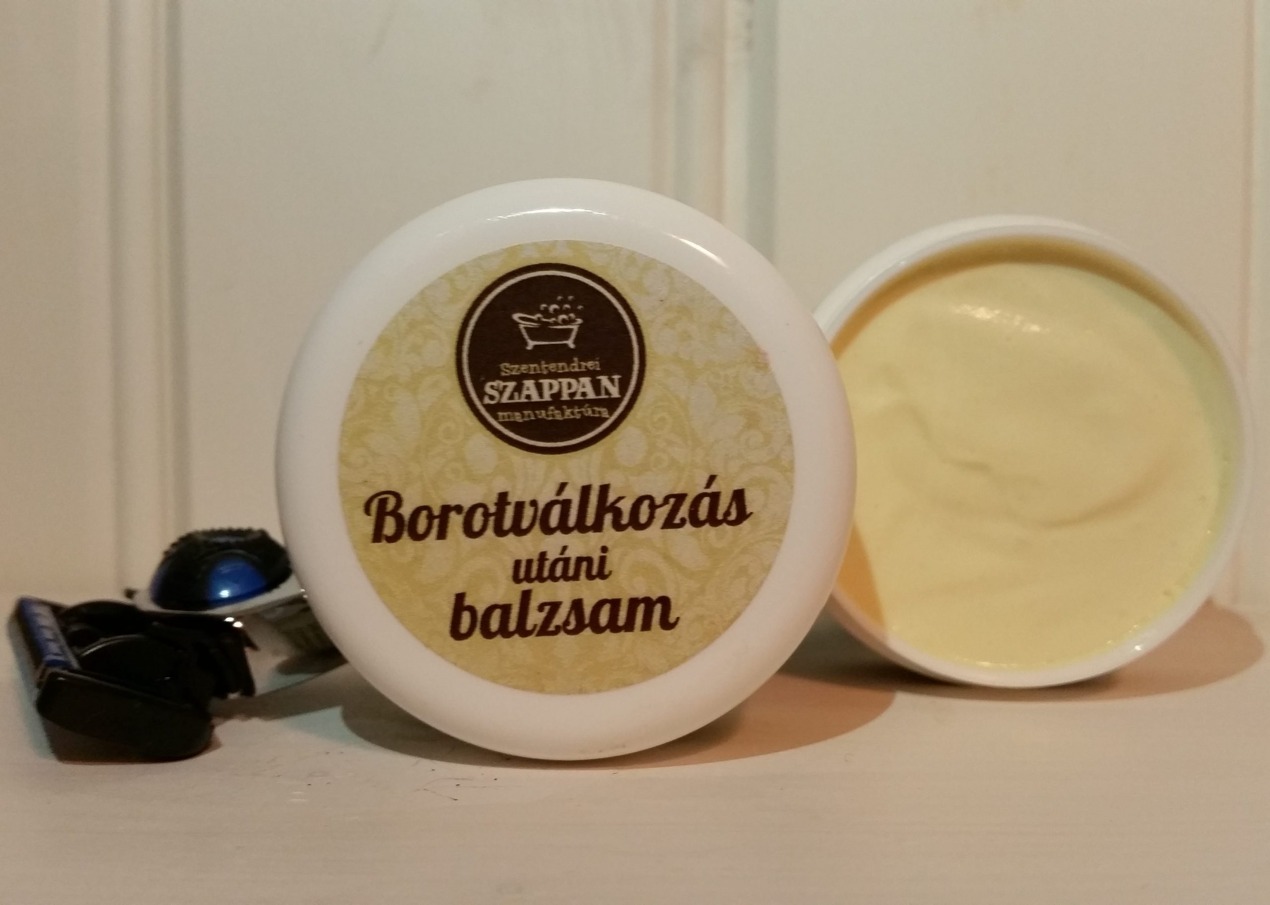 Borotválkozás utáni hűsítő, nyugtató balzsam mentollal